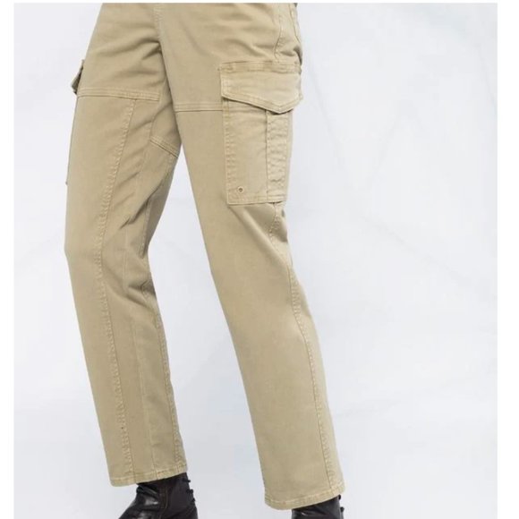 Frame Safari Paperbag Waist Belted Cargo Pants - Picture 6 of 15